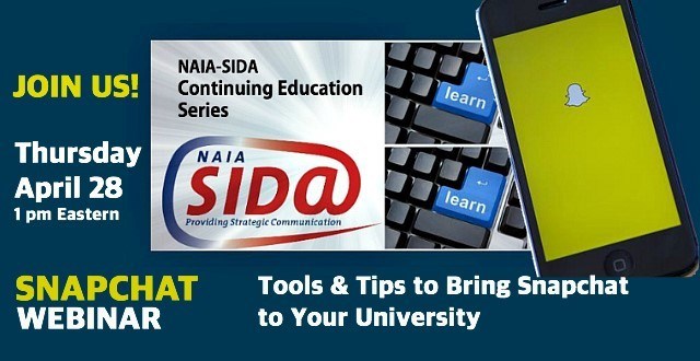 Join April 28th Webinar: Tools and Tips To Bring Snapchat To Your University
